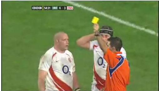 Phil Vickery should know better as the former captain gets sin-binned undermining the team's chances of winning